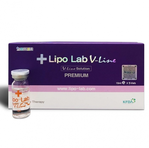 Lipo Lab V-line 10ml X 5 Vials Lipolysis Fat Dissolving Injection